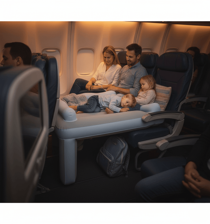 Skanto | CloudNap Reise Seng – Oppblåsbar Flykomfort for Barn