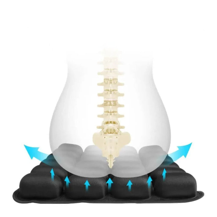 Skanto | Cloudseat Pro – Oppblåsbar Setekrans for Reise og Kontor Komfort