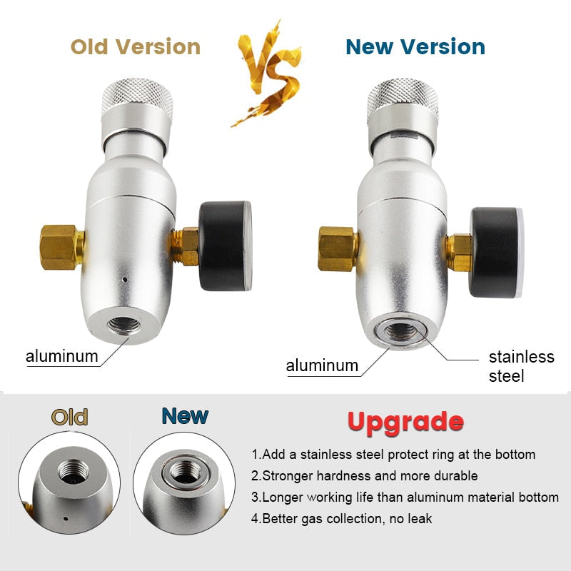 Co2 Lader Kit 0-60PSI Co2 Regulator Mini Keg Lader med Ball Lock | Skanto