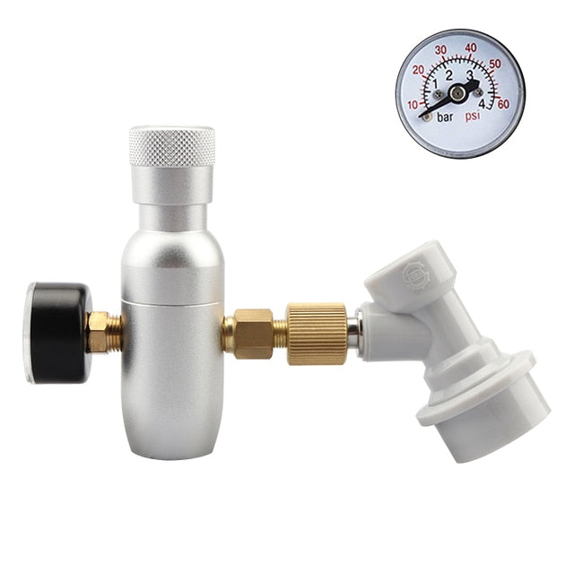 Co2 Lader Kit 0-60PSI Co2 Regulator Mini Keg Lader med Ball Lock | Skanto