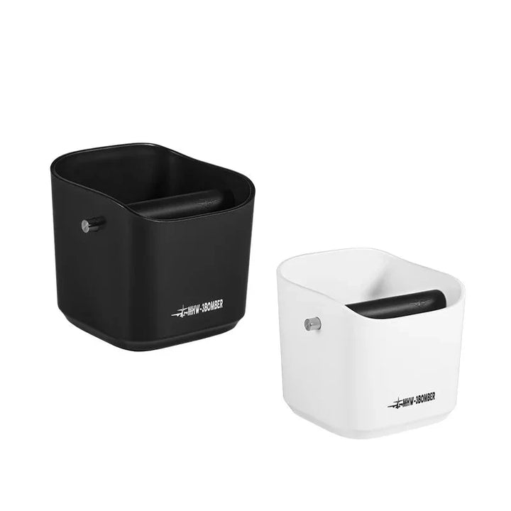 Kaffeslam Knock Box Firkantet Fjernbar Knock Bar og Sklisikker Bunn | Skanto