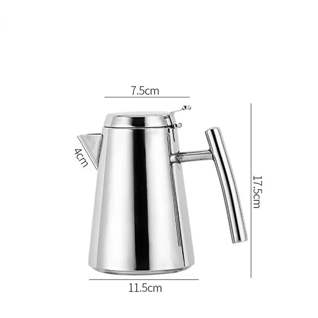 Cold Kettle Teapot Lang munnsuppekettle Rustfritt stål tekanne | Skanto
