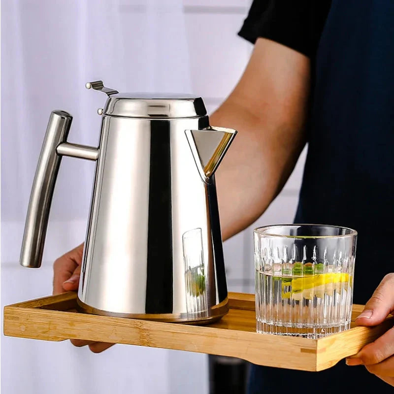 Cold Kettle Teapot Lang munnsuppekettle Rustfritt stål tekanne | Skanto