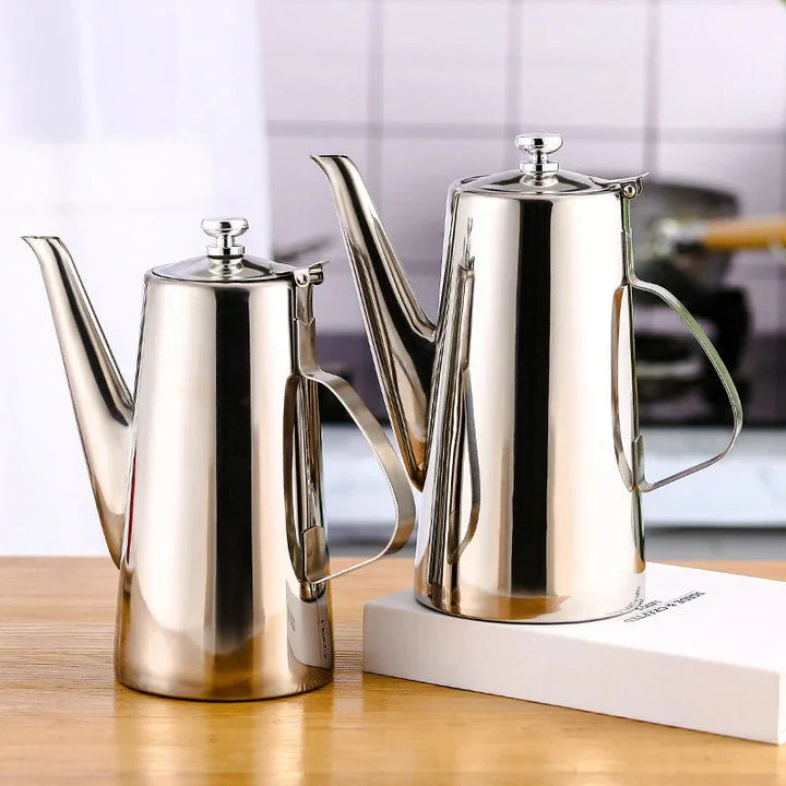 Cold Kettle Teapot Lang munnsuppekettle Rustfritt stål tekanne | Skanto