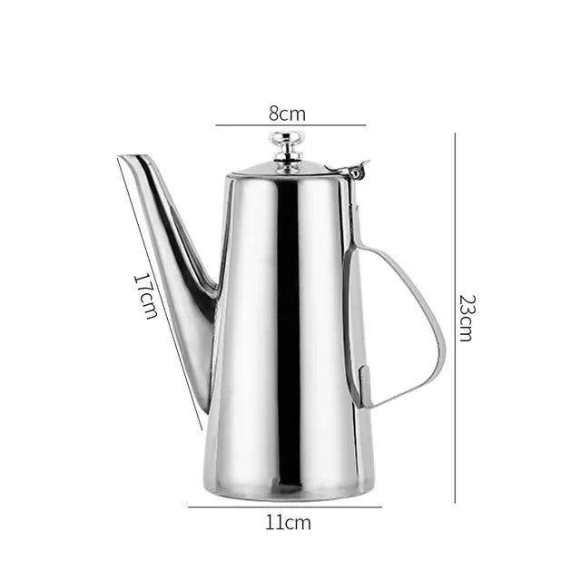 Cold Kettle Teapot Lang munnsuppekettle Rustfritt stål tekanne | Skanto