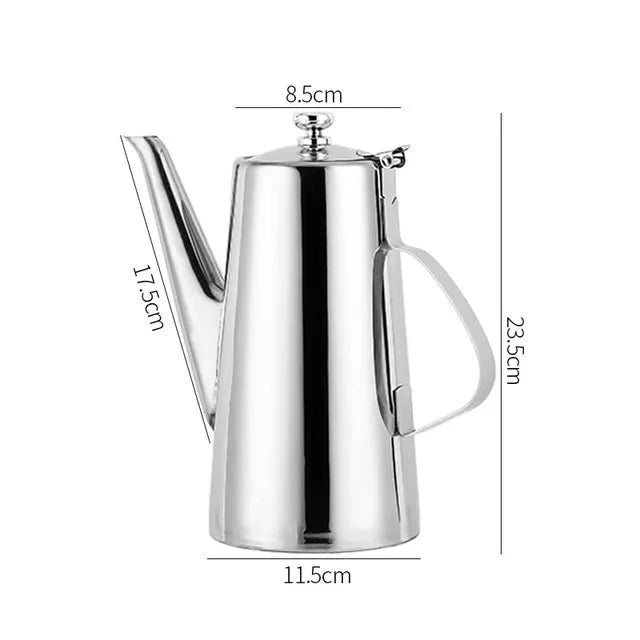 Cold Kettle Teapot Lang munnsuppekettle Rustfritt stål tekanne | Skanto