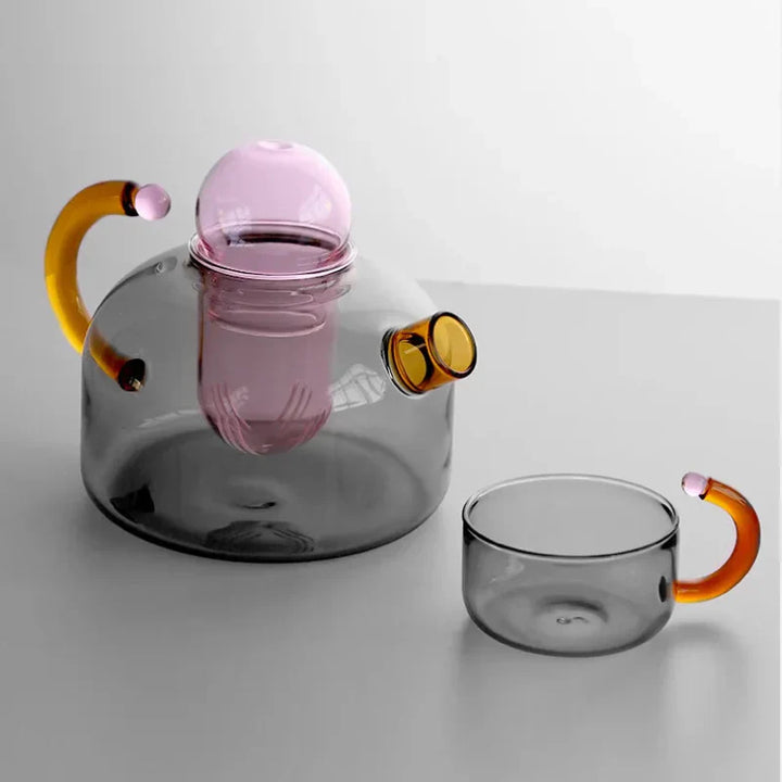 Skanto | Farge Bloom Glass Kjele & Kopp Sett