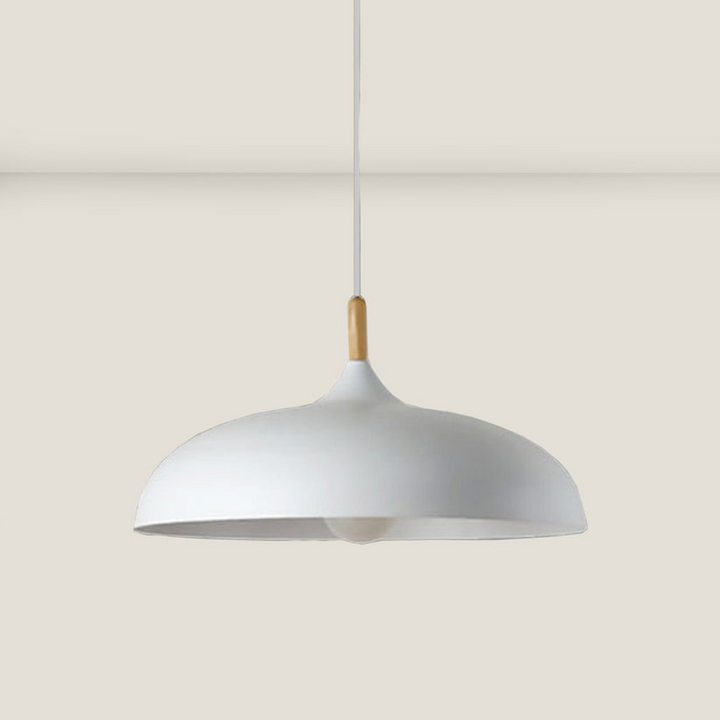 Eiketre taklampe i nordisk design – LED tre plafond lampe | Skanto