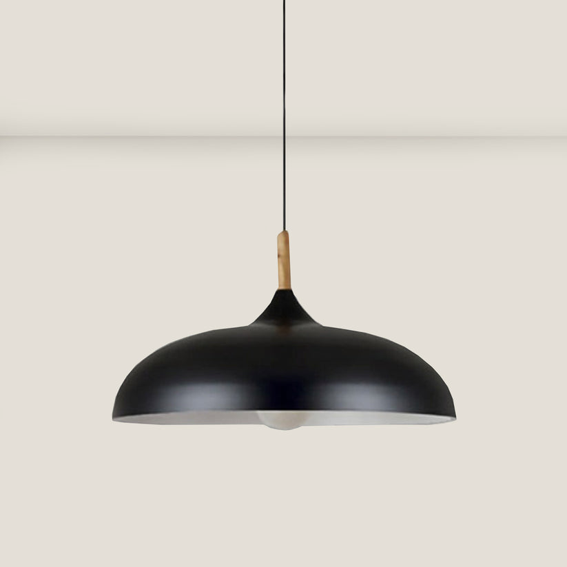 Eiketre taklampe i nordisk design – LED tre plafond lampe | Skanto