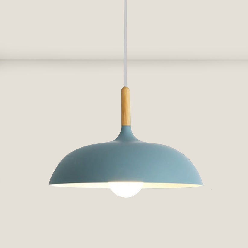 Eiketre taklampe i nordisk design – LED tre plafond lampe | Skanto