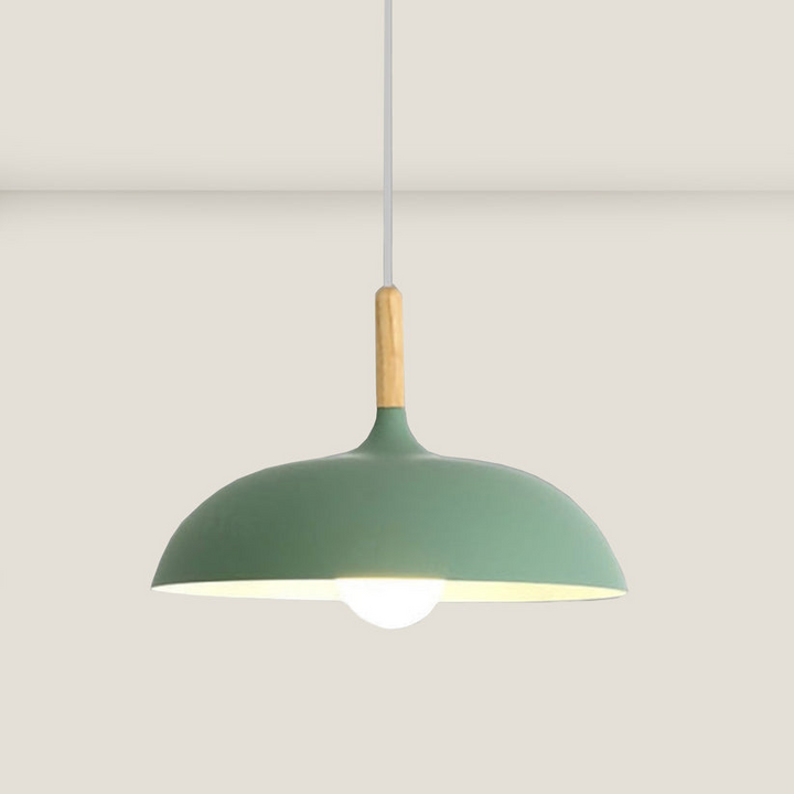 Eiketre taklampe i nordisk design – LED tre plafond lampe | Skanto