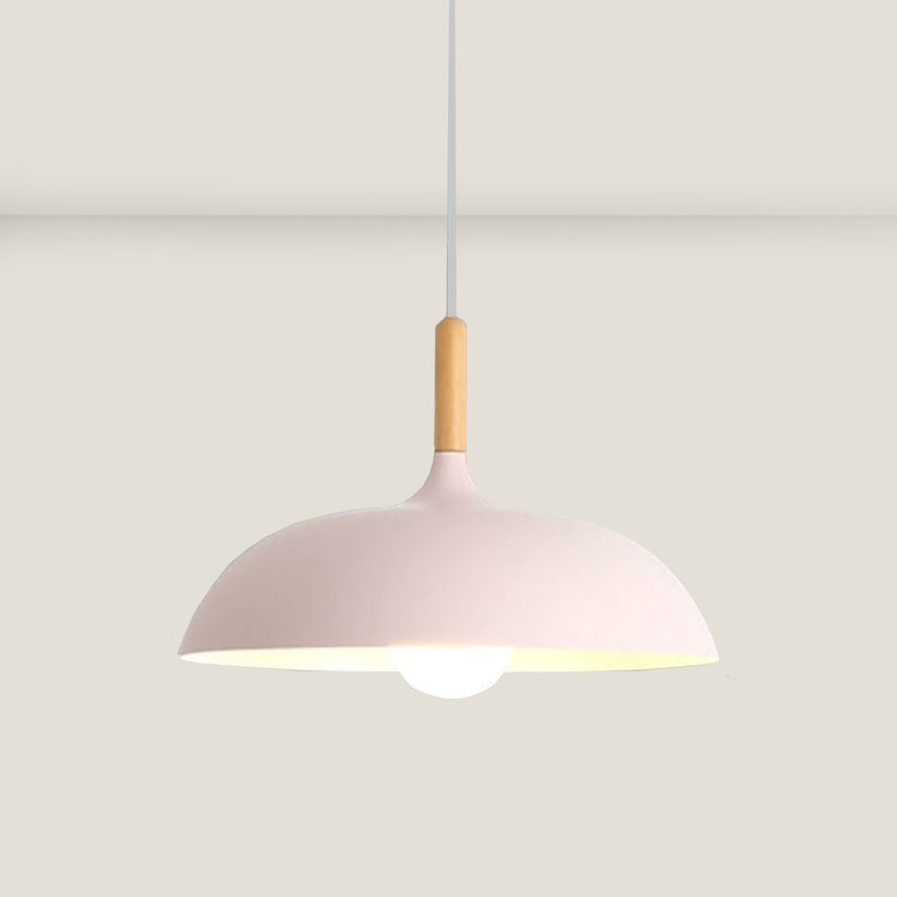 Eiketre taklampe i nordisk design – LED tre plafond lampe | Skanto