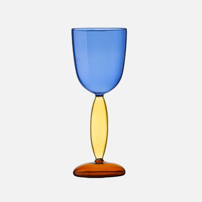 Skanto | Kalk og karaffel laget av farget glass av Phillips