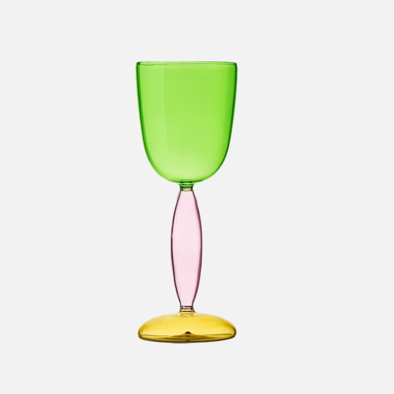 Skanto | Kalk og karaffel laget av farget glass av Phillips