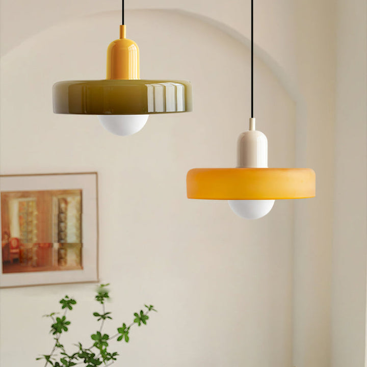 Skanto | Farget Glass Pendellampe – BauLume