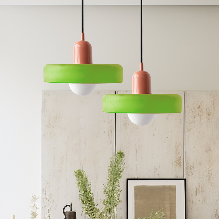 Skanto | Farget Glass Pendellampe – BauLume