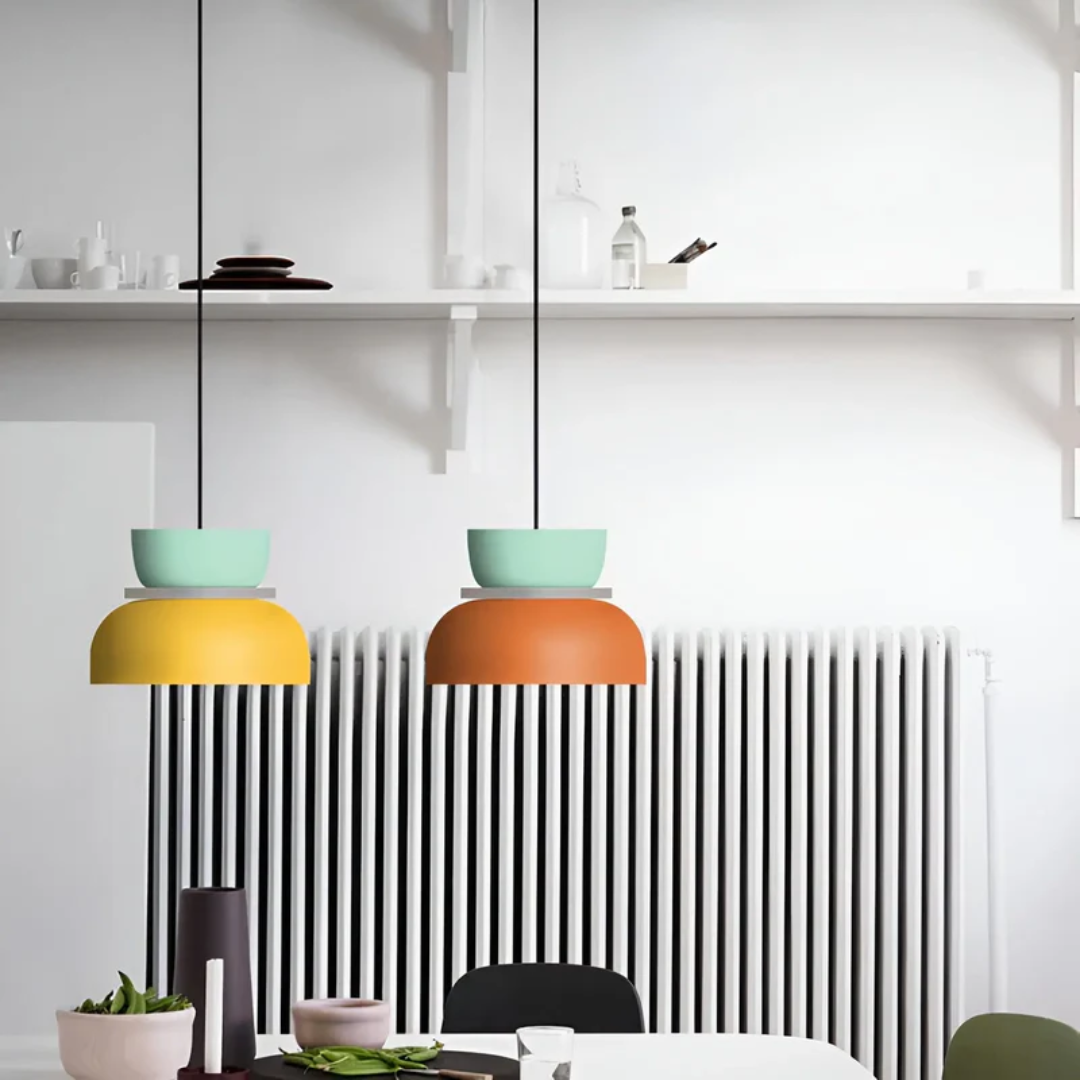 Skanto | Fargerik og Trendy Macaron LED Pendellampe - VividGlow
