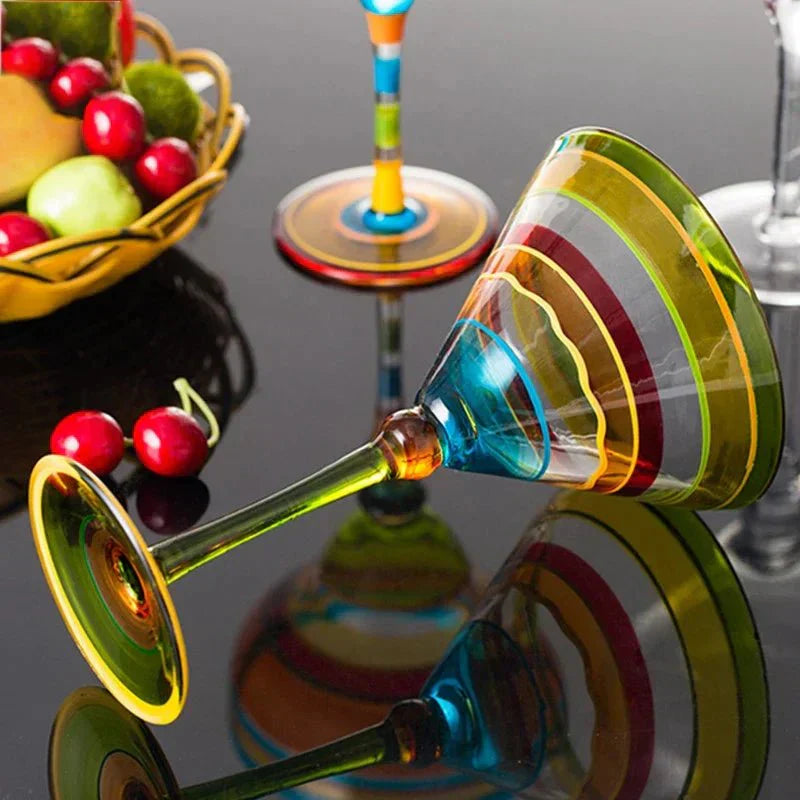 Fargerikt Margarita-cocktailglass