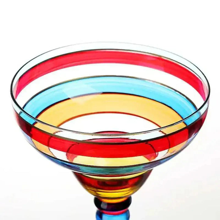 Fargerikt Margarita-cocktailglass