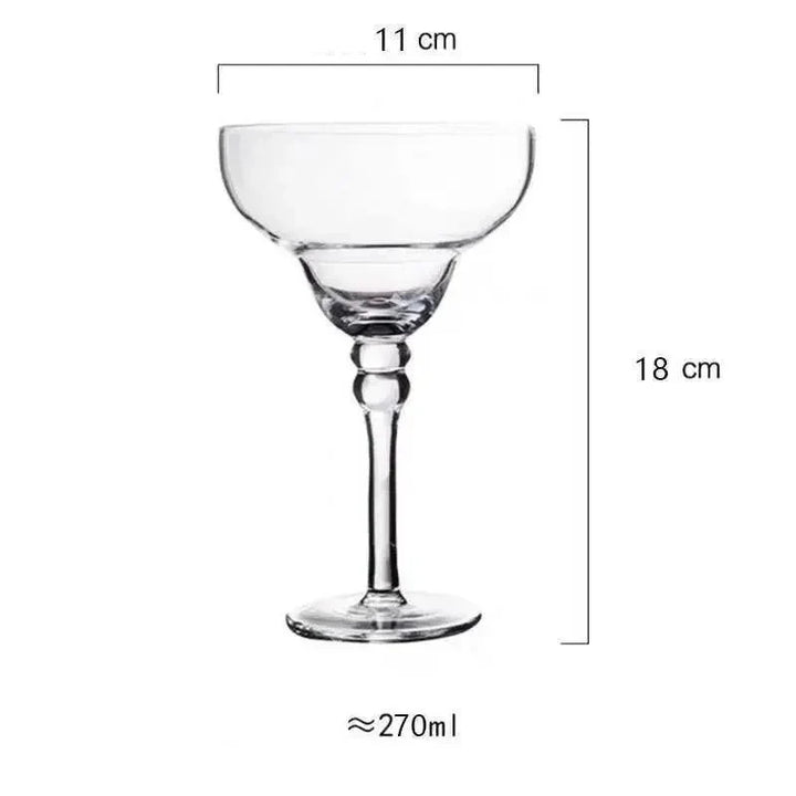 Fargerikt Margarita-cocktailglass