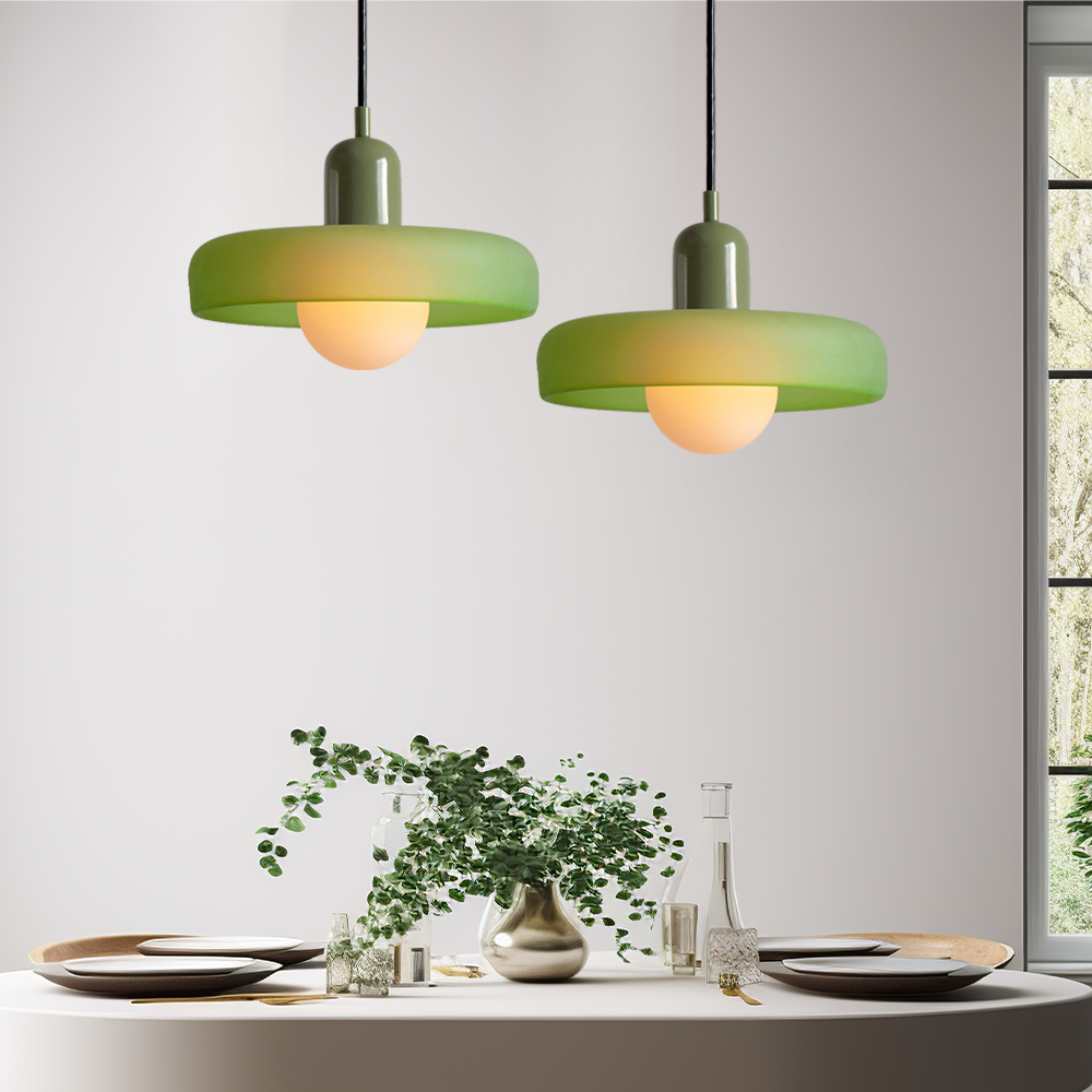 Skanto | Fargerik Pendellampe i Bauhaus Stil - StiloGlas