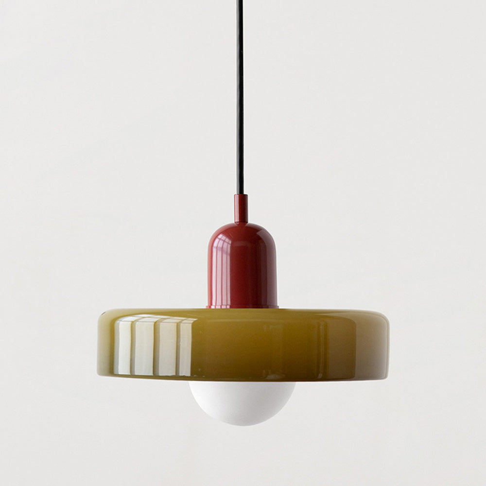 Skanto | Fargerik Pendellampe i Bauhaus Stil - StiloGlas