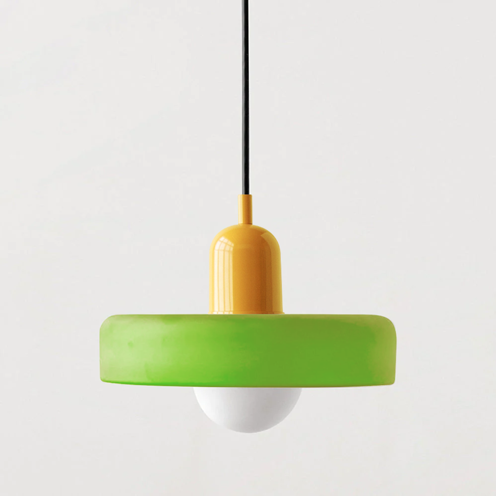 Skanto | Fargerik Pendellampe i Bauhaus Stil - StiloGlas