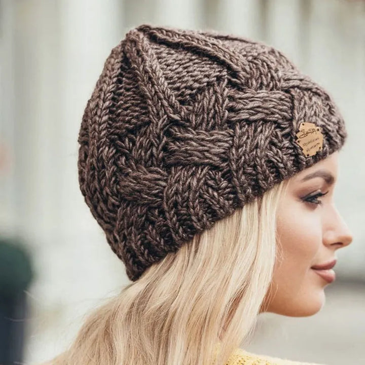 Skanto | Behagelig Strikket Lue – Myk Ullblanding Vinterbeanie