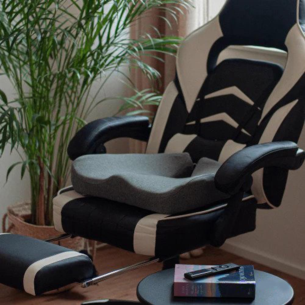 Skanto | ErgoRelief Setepute – Ergonomisk Minne Skumpute for Rygg og Haleben