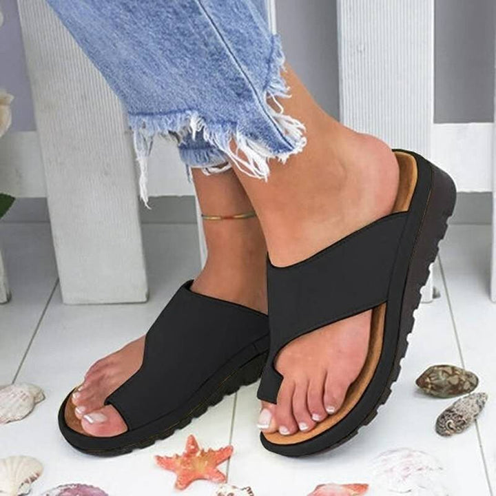 Skanto | Behagelig Plattform Sandal Sko