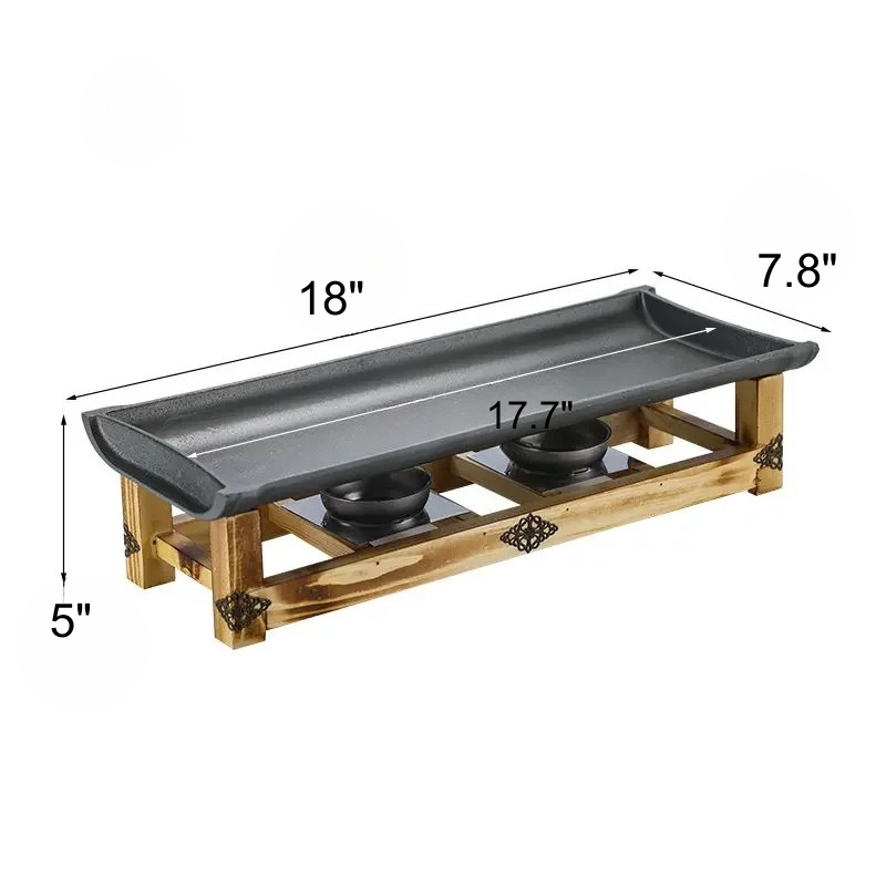 Kommersiell Non-stick BBQ Tallerken Bakepanne Grillet Fisk Jernplate | Skanto