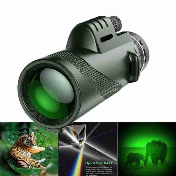 VisionPeak Kompakt Monokular med HD Linse og Høy Forstørrelse | Skanto