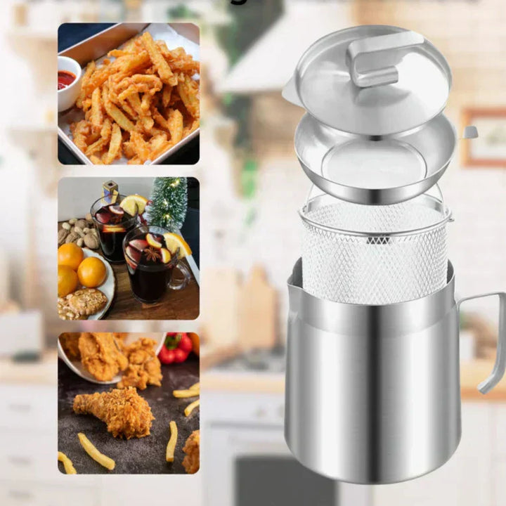 Skanto | Kompakt Rund Dypfryer - SnackMaster Pro