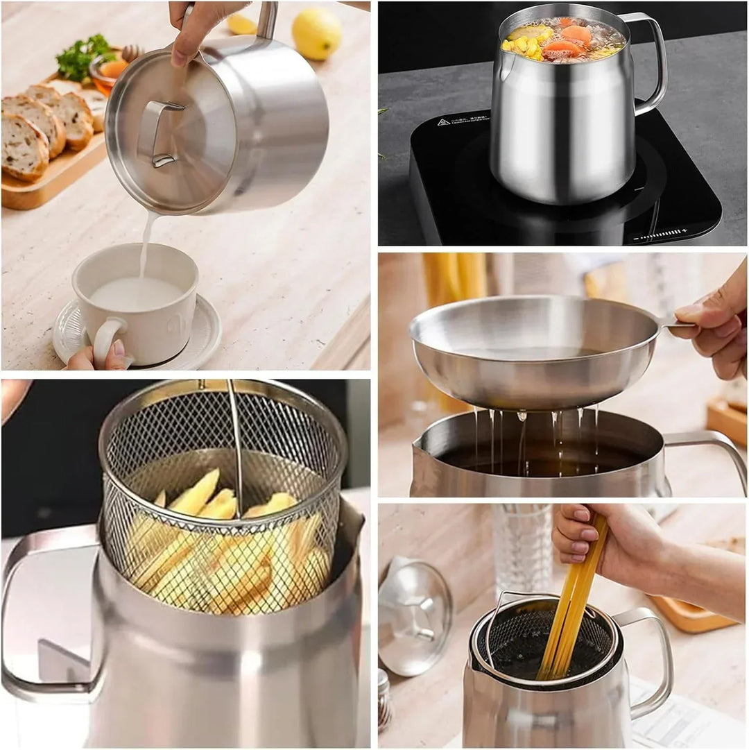 Skanto | Kompakt Rund Dypfryer - SnackMaster Pro