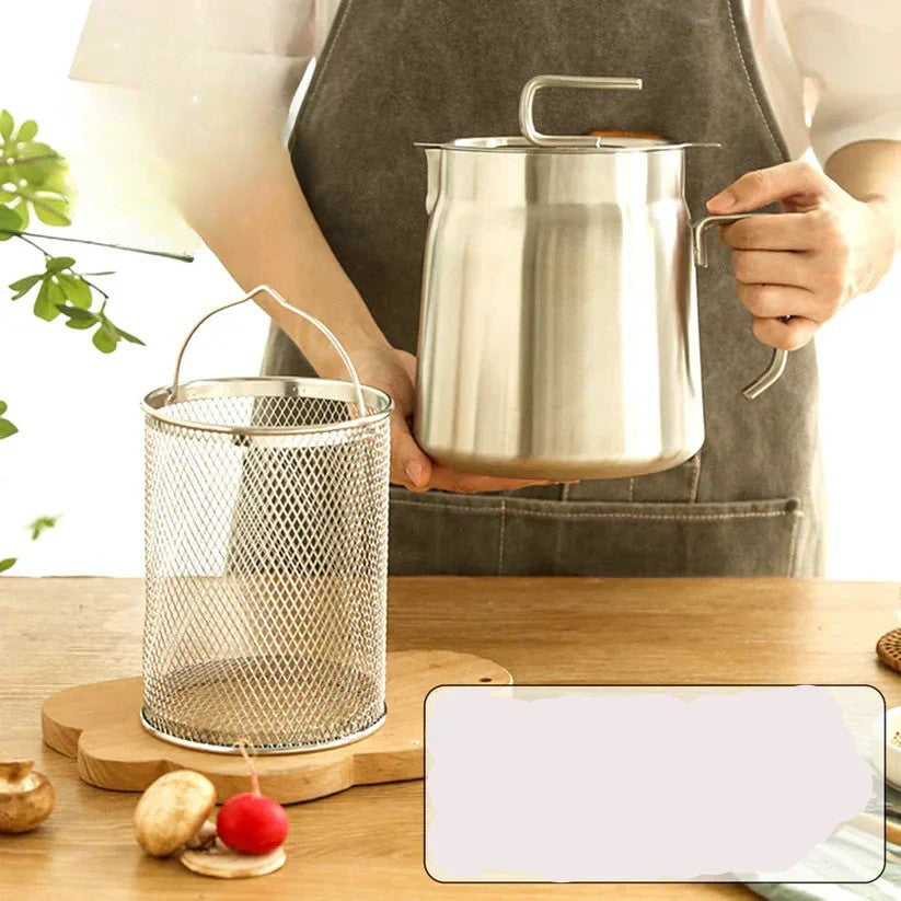 Skanto | Kompakt Rund Dypfryer - SnackMaster Pro