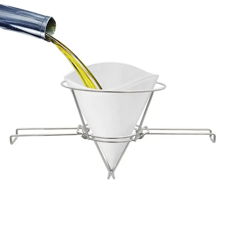 Cone Filter Stand Folding Arms Rustfritt Stål Gjenbrukbar Sil Rack | Skanto