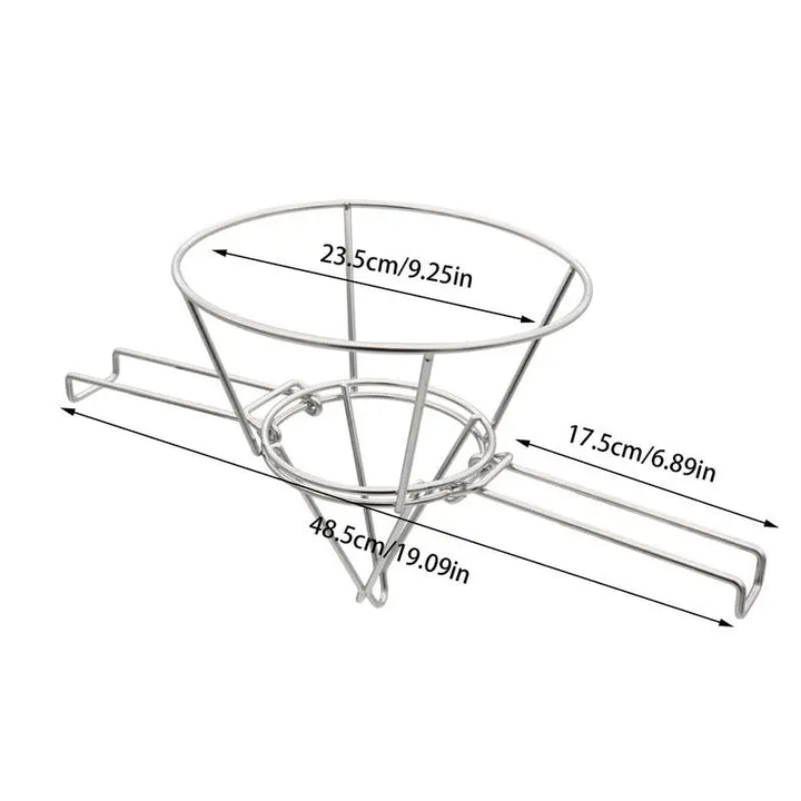 Cone Filter Stand Folding Arms Rustfritt Stål Gjenbrukbar Sil Rack | Skanto