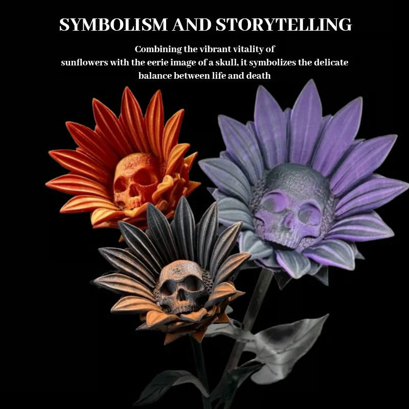 Skanto | Mystical Sunflower Sculpture – Fargerik 3D Design for Interiør og Dekorasjon