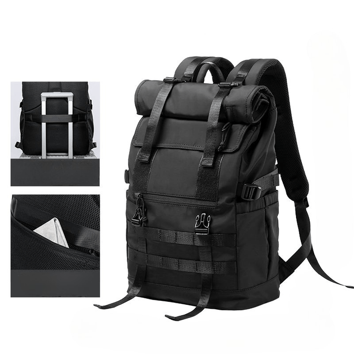 Skanto | Konvertibel Reise Rygsäck – 3-i-1 Laptoppose (17"), Vanntett, Utvidbar, for Jobb, Reise & Hverdag