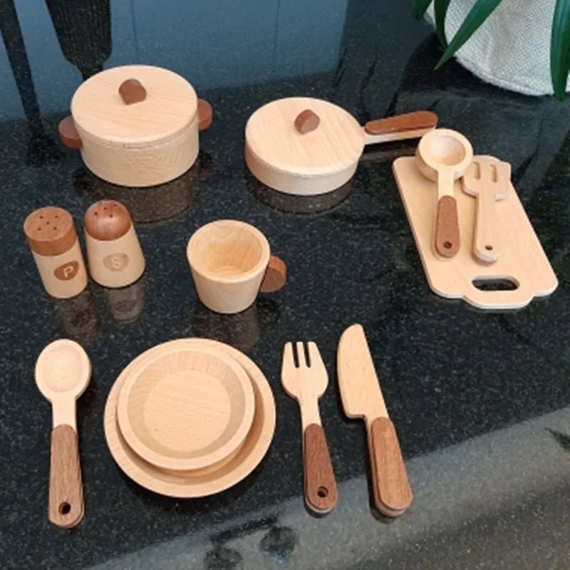 Skanto | Cook’nTimber – Tre Barnas Lekekjøkken i Trestamme Design
