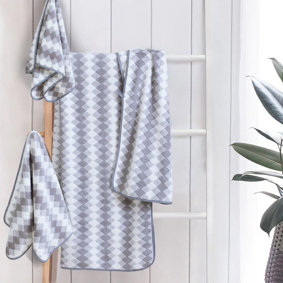 Skanto | Elysoria Coral Weave Håndklær | Faste, slitesterke håndklær med maksimal absorpsjon og hurtig tørking