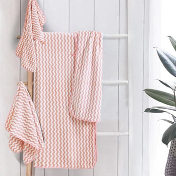 Skanto | Elysoria Coral Weave Håndklær | Faste, slitesterke håndklær med maksimal absorpsjon og hurtig tørking