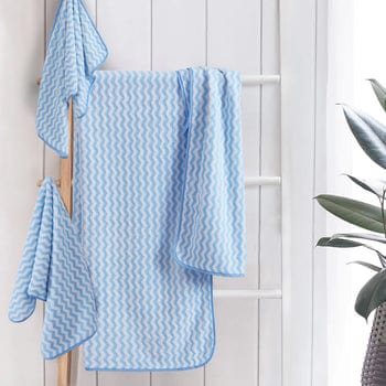 Skanto | Elysoria Coral Weave Håndklær | Faste, slitesterke håndklær med maksimal absorpsjon og hurtig tørking