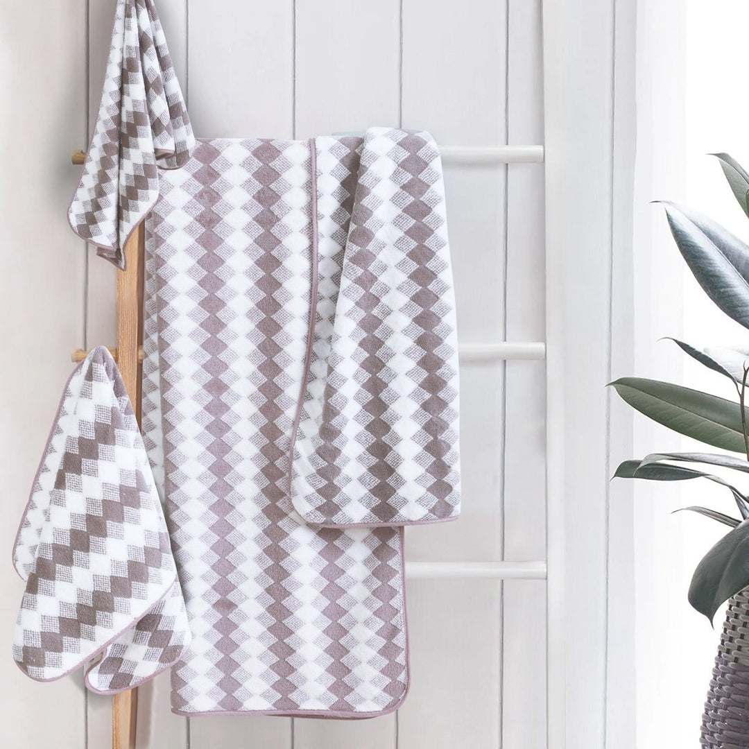 Skanto | Elysoria Coral Weave Håndklær | Faste, slitesterke håndklær med maksimal absorpsjon og hurtig tørking