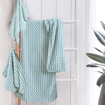 Skanto | Elysoria Coral Weave Håndklær | Faste, slitesterke håndklær med maksimal absorpsjon og hurtig tørking