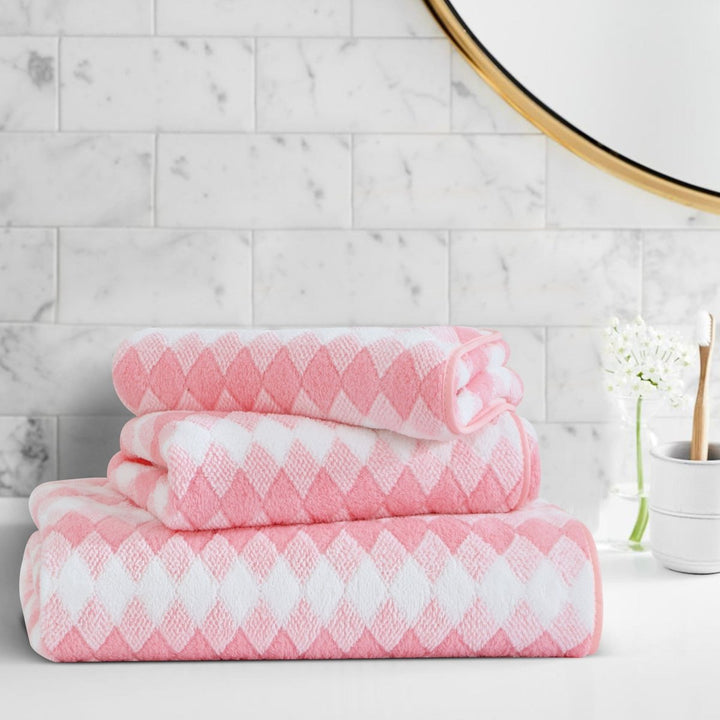 Skanto | Elysoria Coral Weave Håndklær | Faste, slitesterke håndklær med maksimal absorpsjon og hurtig tørking