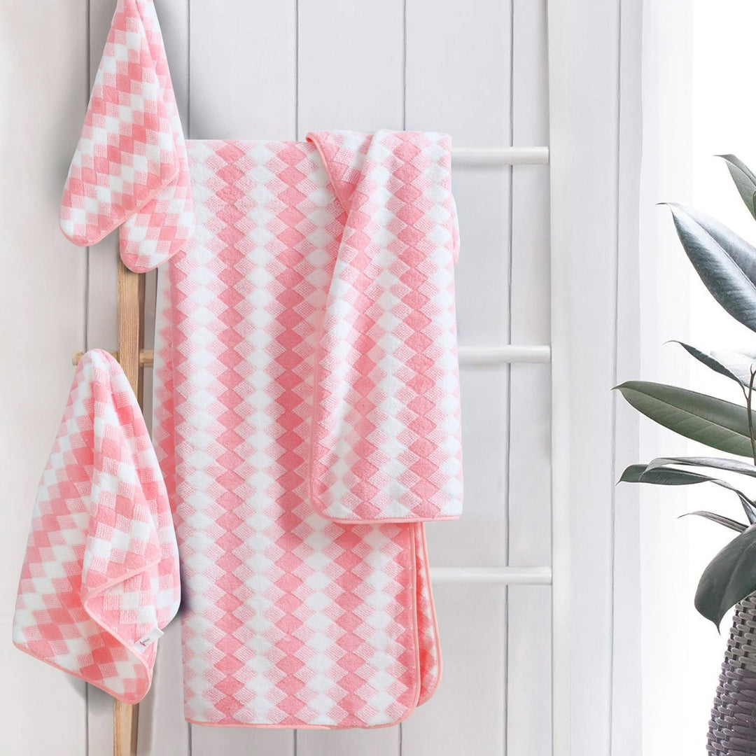 Skanto | Elysoria Coral Weave Håndklær | Faste, slitesterke håndklær med maksimal absorpsjon og hurtig tørking