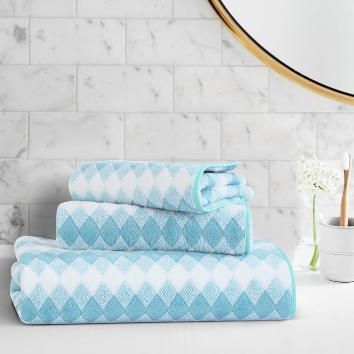 Skanto | Elysoria Coral Weave Håndklær | Faste, slitesterke håndklær med maksimal absorpsjon og hurtig tørking