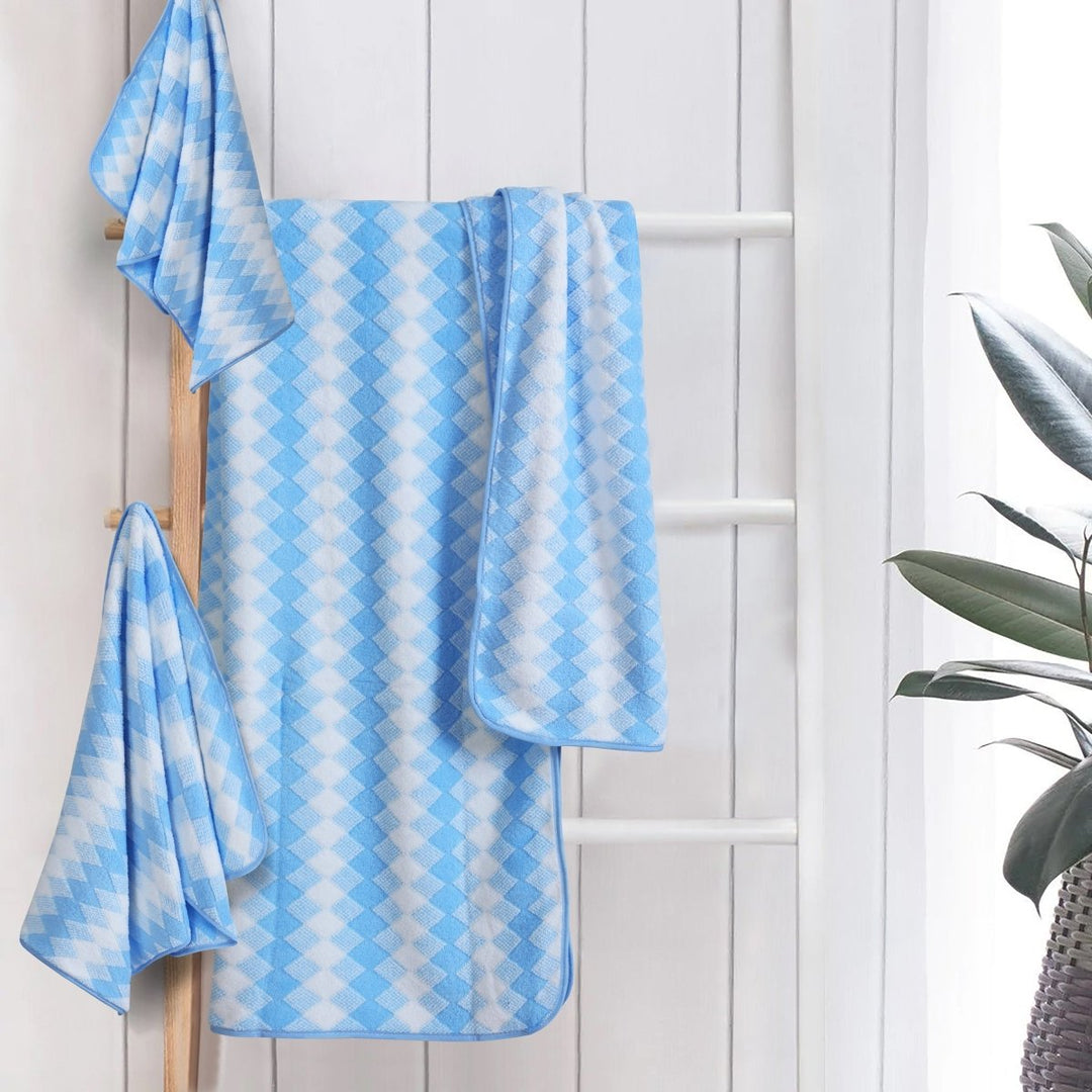 Skanto | Elysoria Coral Weave Håndklær | Faste, slitesterke håndklær med maksimal absorpsjon og hurtig tørking