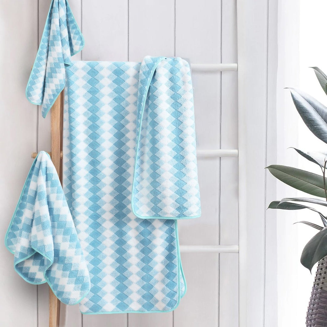 Skanto | Elysoria Coral Weave Håndklær | Faste, slitesterke håndklær med maksimal absorpsjon og hurtig tørking